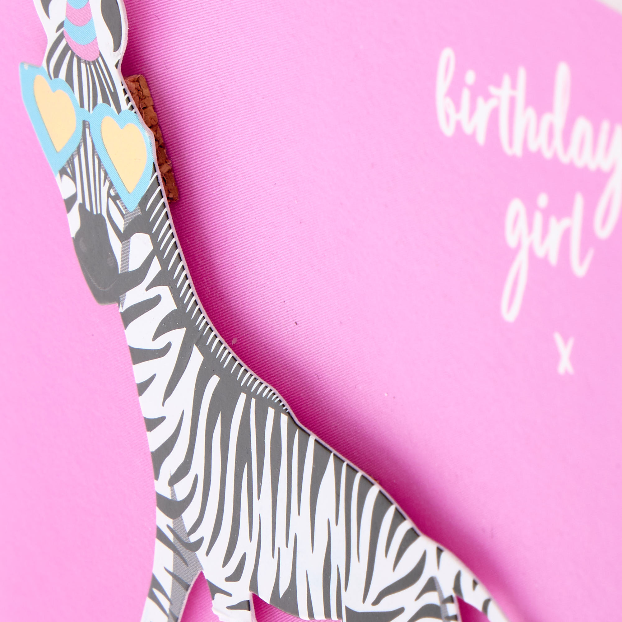 Zebra Birthday Girl Birthday Card